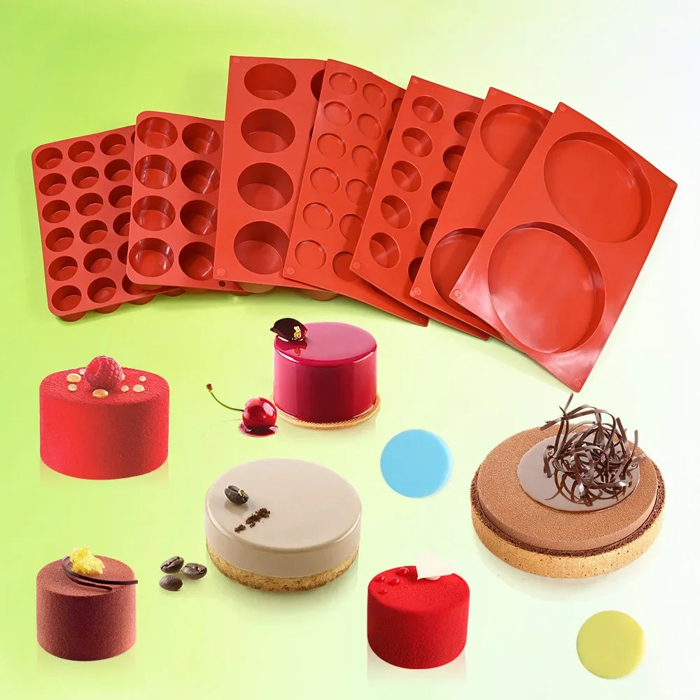 Cylinder Silicone Mold for Soap Jelly Pudding Resin Chocolate Cookie Mold hocolate Covered Sandwich Tool Candy Cake Baking Pa