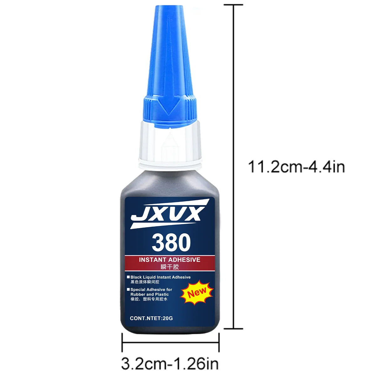Black Rubber Glue, 20g Heavy Duty Rubber Adhesive Quick-Dry, Waterproof, Heat-Resistant for Sidewalls, RC Tires for Tire, Tub