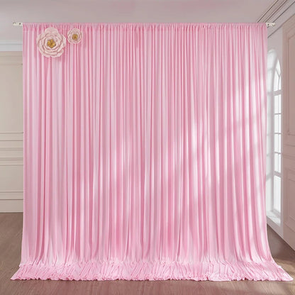 1Pcs Wrinkle Free Backdrop Curtain for Wedding Bridal Baby Shower Photo Stage Background Drapes Fabric Birthday Party Decorat