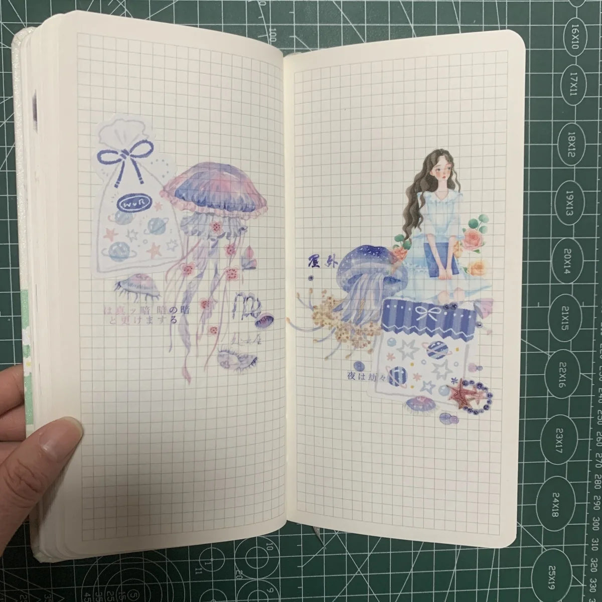 Weekly Planner Journal Notebook ‌Stylish Minimalist Cute Planning Diary Creative Portable Small Grid Notebooks Diary Statione