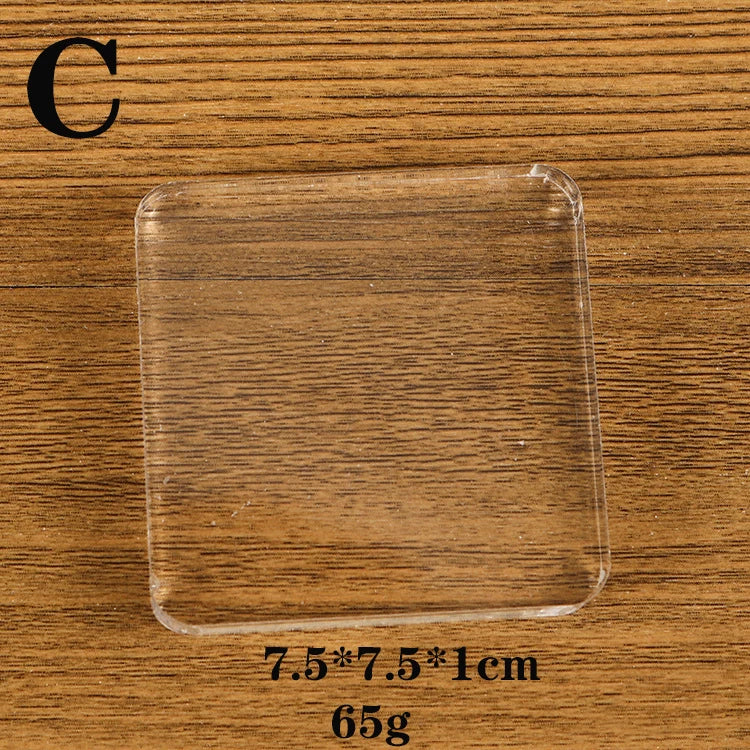 Clear Acrylic Stamp Block Use Clear Cling Mounted Rubber Stamp DIY Scrapbooking Clear Photo Album Decorative Handmade Tools -