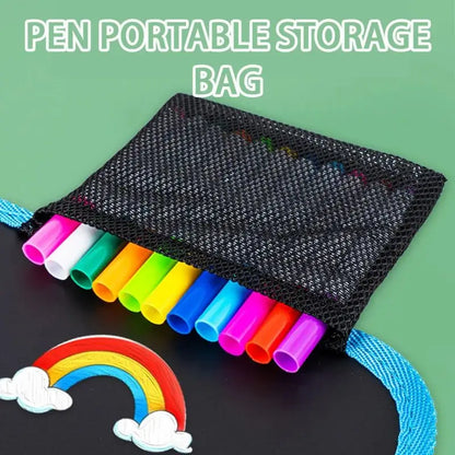 Erasable Doodle Book for KidsToddlers Toys Reusable Drawing Pads with 12 Watercolor Pens Preschool Toy Trip Writing Painting 