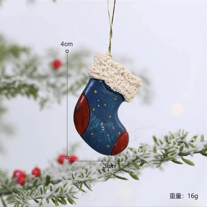 2022 Christmas Tree Decorations Christmas Resin Pendant Ornaments Home Decor DIY Kids Toys Gifts DIY Handmade Jewelry - C3