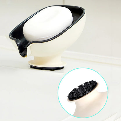 Soap Box Drain Free Punching Household Light Luxury Suction Cup SoapBox Toilet Countertop Soap Rack Bathroom Shelf