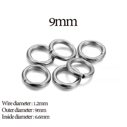 200Pcs Stainless Steel Open Jump Rings for Jewelry Making Supplies DIY Double Loops Split Rings Connectors For Jewelry Findin