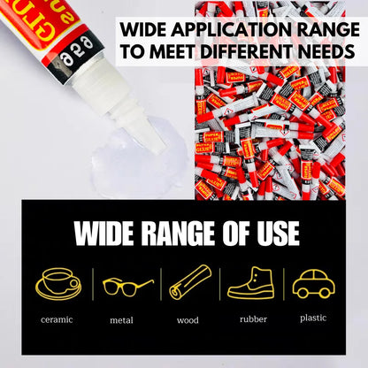 10-50 Liquid Super Glue Wood Rubber Metal Glass Cyanoacrylate Adhesive Stationery Store 502 Instant Strong Bond Leather