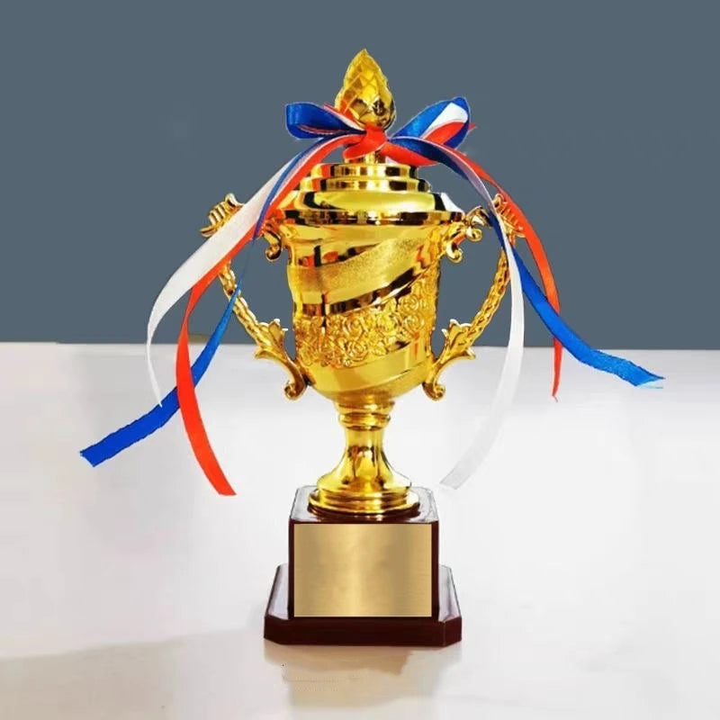Customizable 1/3/5 Pack Mini Kids Gold Trophy Award Small Plastic 7 Inch Soccer Trophy Cup for Winners and Sports Adult Kids