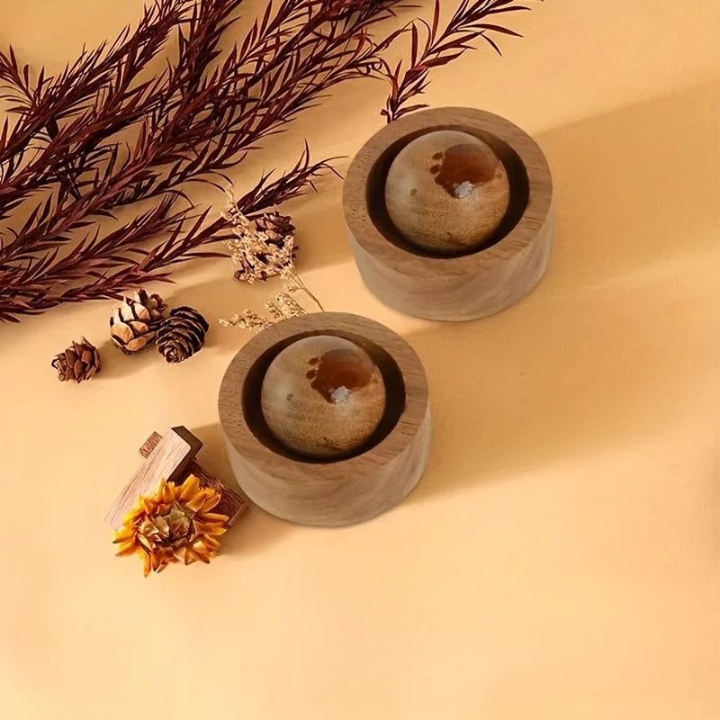 Car & Home Essential Oil Diffuser - Made of Wood Mini Cute Natural Fragrance Diffuser Suitable for Bedroom Living Room Bathro