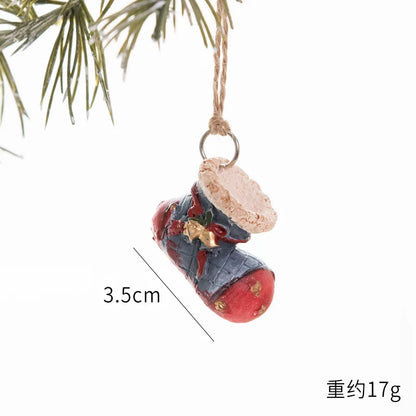 2022 Christmas Tree Decorations Christmas Resin Pendant Ornaments Home Decor DIY Kids Toys Gifts DIY Handmade Jewelry - SZ-4