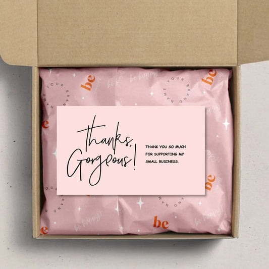 30/50Pcs Thank You Card Business Card Order Thank You Party Card for your support Small card Thank you