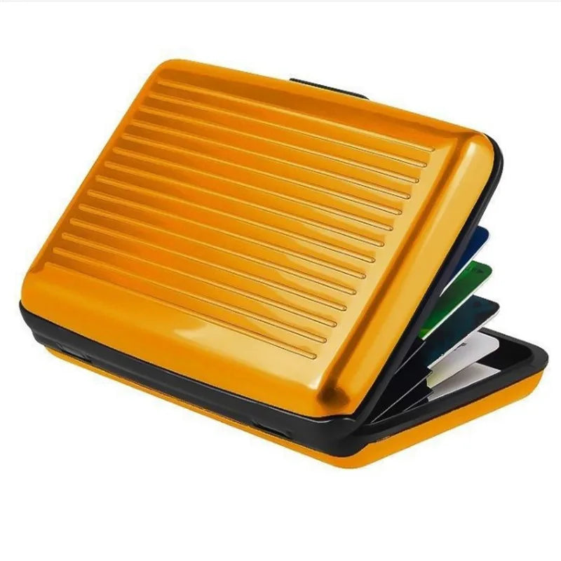 Business Credit Cards Holder ID Card Case Aluminum Metal Waterproof Bank Card Protection Holder Case Men Women Wallets