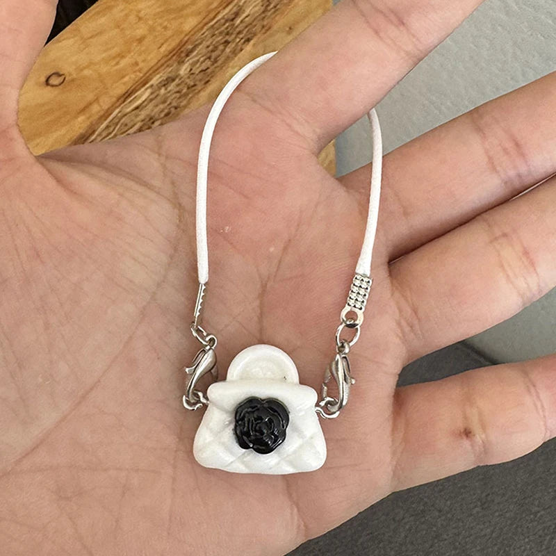 1PC PVC Doll Mini Bag Dress Up Plush Toy For 15/17cm Doll Accessories Dollhouse Hanging Neck Accessories Schoolbag Pendant - 