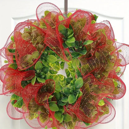 Christmas Decor Mesh Ribbon Bow Wreath Garland Christmas Tree Decorations Ribbon Home Decor Navidad Noel NewYear Gifts Packag