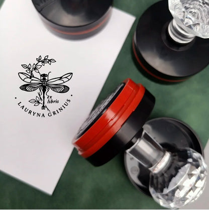 Round Stamp Personalized your own Logo Customized Photosensitive ink Stamp Personalized Custom Self Inking Stamp Rubber Stamp