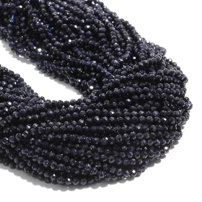 2 3 4mm Faceted Tiny Beads Natural Aquamarine Lapis Lazuli Tourmaline Amethyst Stone Beads for Jewelry Making Diy Accessories