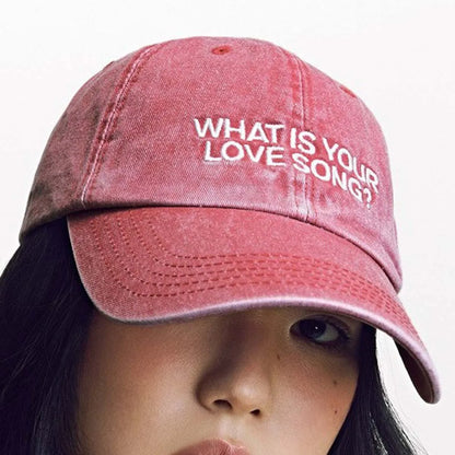 2 Styles Washed Cotton Baseball Cap With Printed Distressed Soft Top Denim Hat Vintage Hat For Men & Women