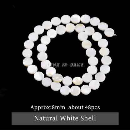 Natural Shell Beads Irregular Shape Smooth Beads Loose Spacer Bead For Jewelry Making Diy Earrings Necklace Accessory Finding