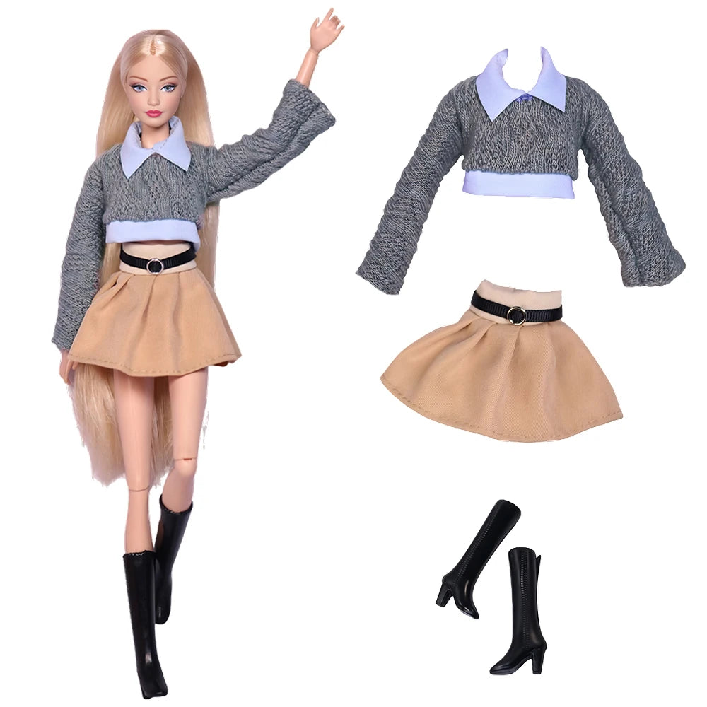 NK 29CM Doll Outfits For 11.5 Inch Doll Clothes Princess Doll Shoes For 1/6 Dolls Accessories Bar BI Doll Dress DIY Gift Toy 