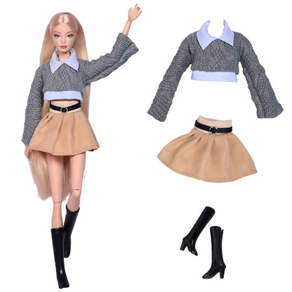 NK 29CM Doll Outfits For 11.5 Inch Doll Clothes Princess Doll Shoes For 1/6 Dolls Accessories Bar BI Doll Dress DIY Gift Toy 