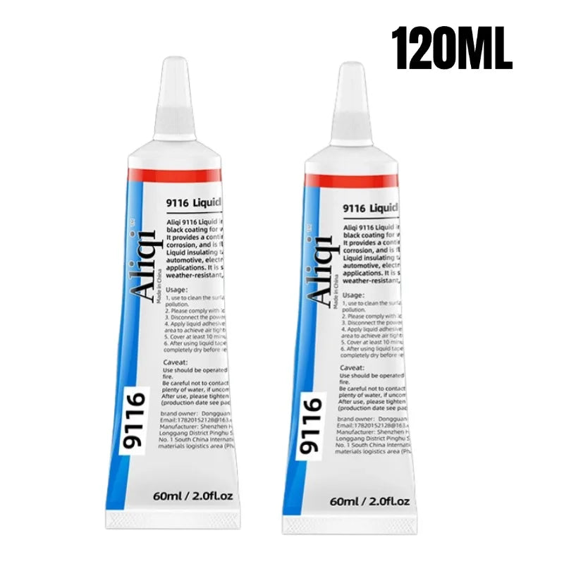 Waterproof Liquid Electrical Tape Rubber Insulating Cable Wire Coat Glue Insulation Adhesives Sealer Home Fix Line Glue - 2pc