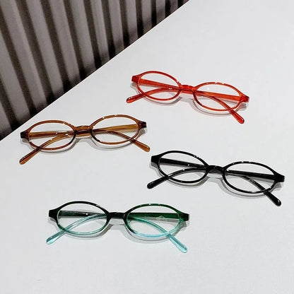 Y2K Retro Oval Square Glasses Colorful Small Frame Glasses Frame Women Anti Blue Light Computer Glasses Vintage Eyeglasses