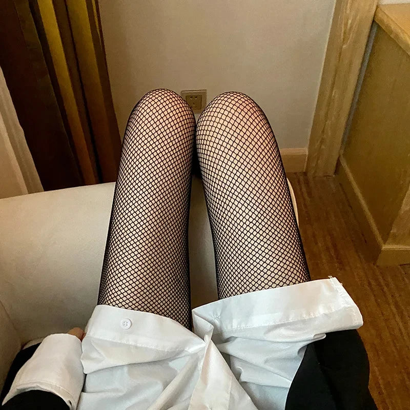 Classic Lolita Hollowed Out Lace Mesh Stockings Bottomed Pantyhose Hot Tights Japanese Lolita Retro Floral Rattan White Stock