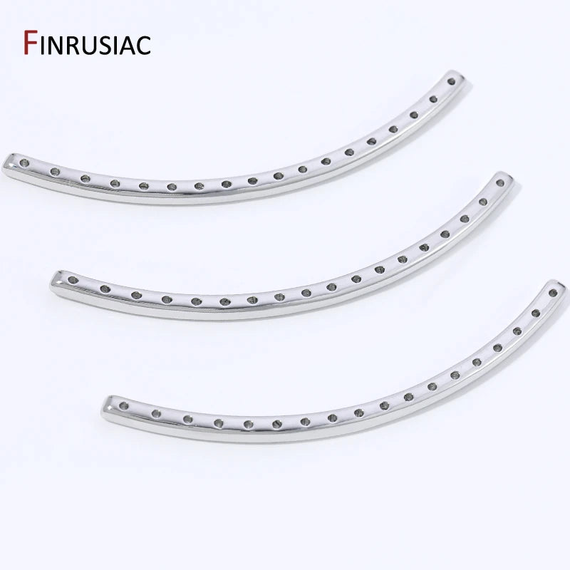 Rhodium Plated Brass Multi Row Strand Connector,Separator Spacer Bars Connector For DIY Jewelry Making Accessories Supplies