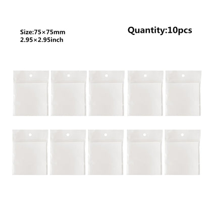 50 Sheets Transparent Sticky Note Pads Waterproof Self-Adhesive Memo Notepad School Office Supplies Stationery - 75x75-10pcs