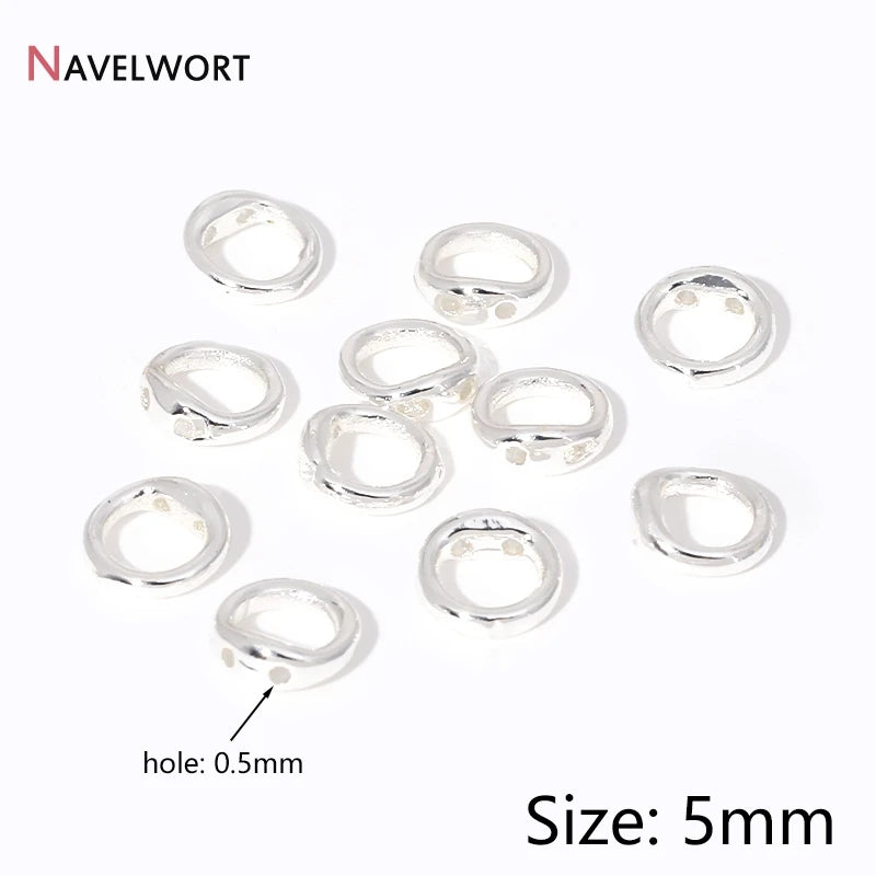 End Caps For Jewelry,10/20Pcs 18K Gold Plated Brass Metal End Caps For DIY Bracelet Necklace Making Finding,Supplies For Jewe