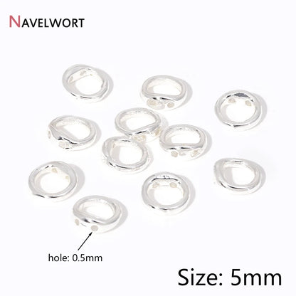 End Caps For Jewelry,10/20Pcs 18K Gold Plated Brass Metal End Caps For DIY Bracelet Necklace Making Finding,Supplies For Jewe