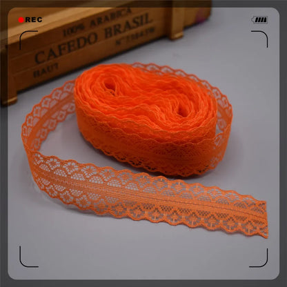 Lace Trim 10 Yards, 28mm Wide Lace Tape, Vintage Lace for Sewing, Scrapbooking, DIY Crafts, Floral Lace Ribbon Decoration - D