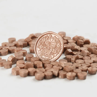 200 Pcs Wax Print Beads Wax Seal for Stamps Wax Lacquer for Seals Retro Sealing Gold Wedding Birthday Lacre for Card Making -