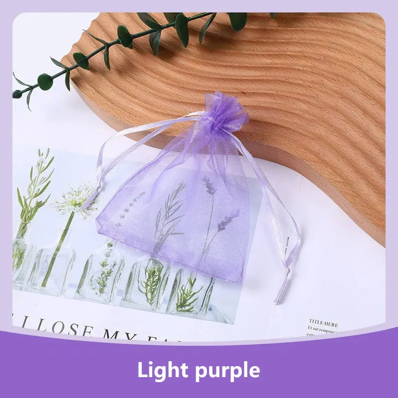 100Pcs/lot 7x9 9x12 10x15 13x18CM Organza Bags Jewelry Bag Wedding Party Decoration Drawable Bags Gift Pouches Jewelry Packag