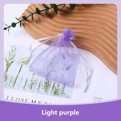 100Pcs/lot 7x9 9x12 10x15 13x18CM Organza Bags Jewelry Bag Wedding Party Decoration Drawable Bags Gift Pouches Jewelry Packag