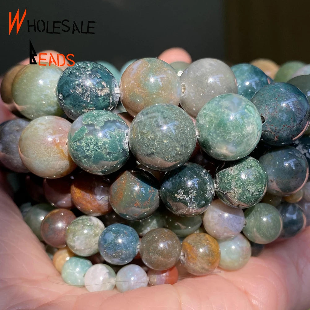 Natural Stone Beads 4 6 8 10mm Tiger Eye Lava Amazonite Turquoises Agates Jaspers Beads For Jewelry Making DIY Bracelet Neckl