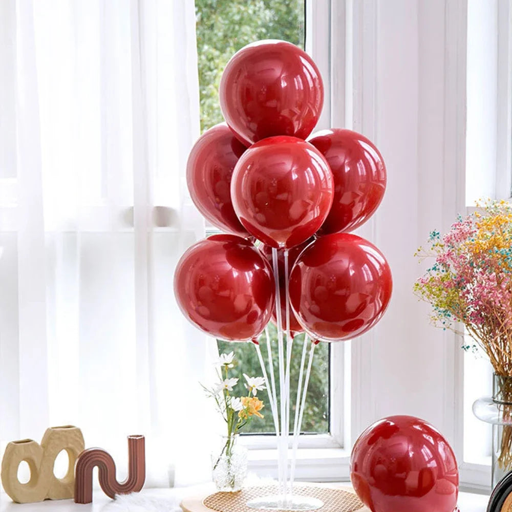 Runto 1set Birthday Balloon Stand Kit, Balloon Stand With Base And Pole For Wedding Birthday Party Decoration