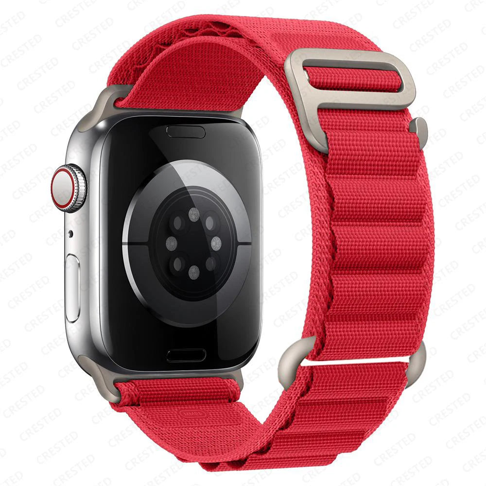 for Apple watch Straps 45mm 46mm 49mm 42mm iwatch Band 44mm 40mm Nylon Alpine bracelet correa Series 10 9 8 7 6 11 SE Ultra 2