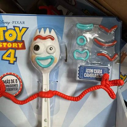 Original 18CM Disney Toy Story4 Forky Woody Buzz Jessie Interchangeable Toy Action Figure Anime Figurine Doll Gift
