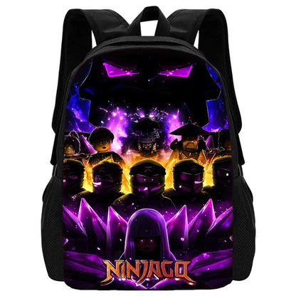 Child School Cool Game NinjagoS-Backpack with Lunch Bags ,Pencil Bags ,School Bags for Boys Girls Best Gift - BB-46X23A7