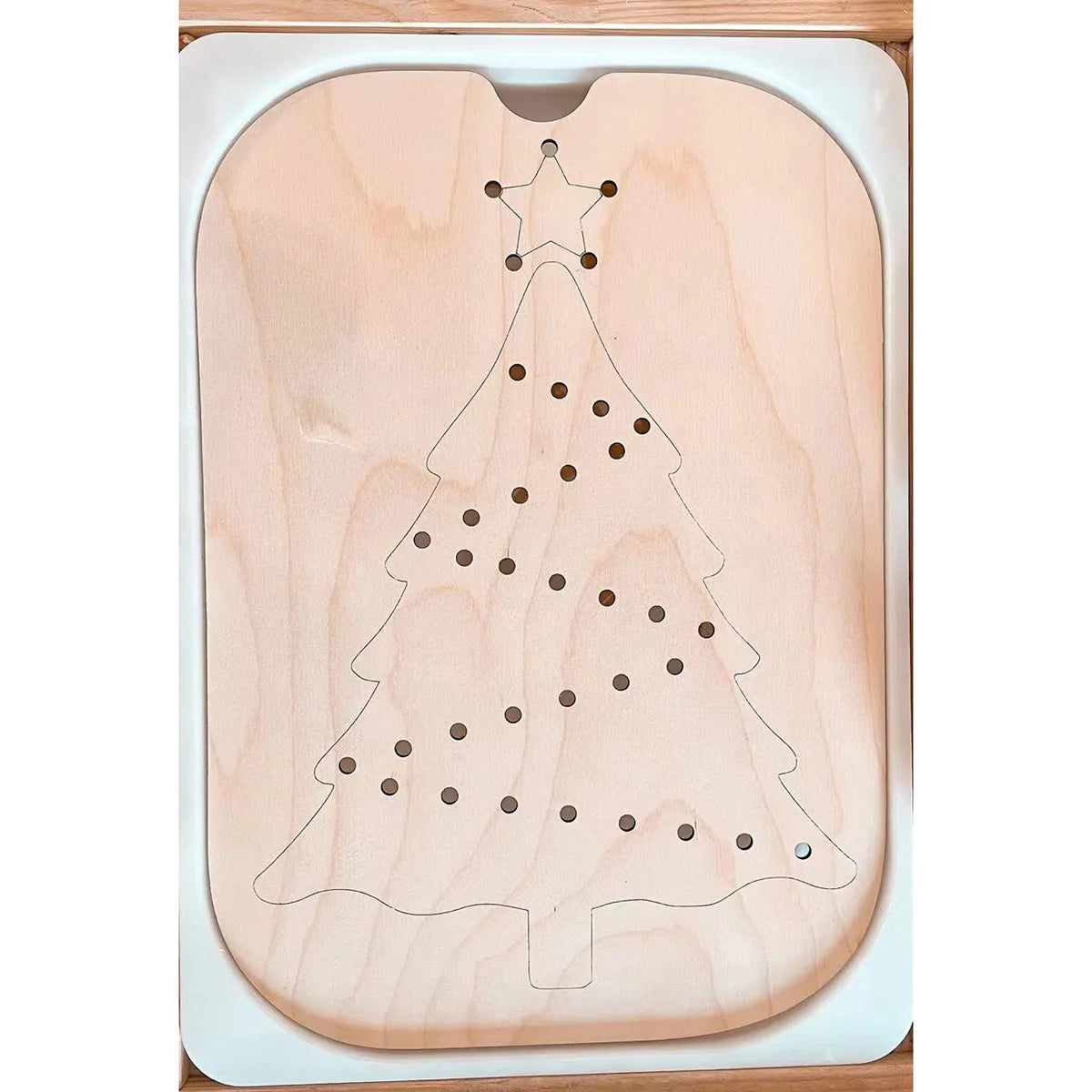 Children's Sensory Tray Table Color Hairball Game Wooden Tile Montessori Early Education Toys Kids Toys Educational Accessori