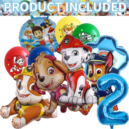 PAW Patrol Birthday Party Decor Tableware Tablecloth Plates Cup Balloons Baby Shower PAW Patrol Party Supplies Kids Favors Gi