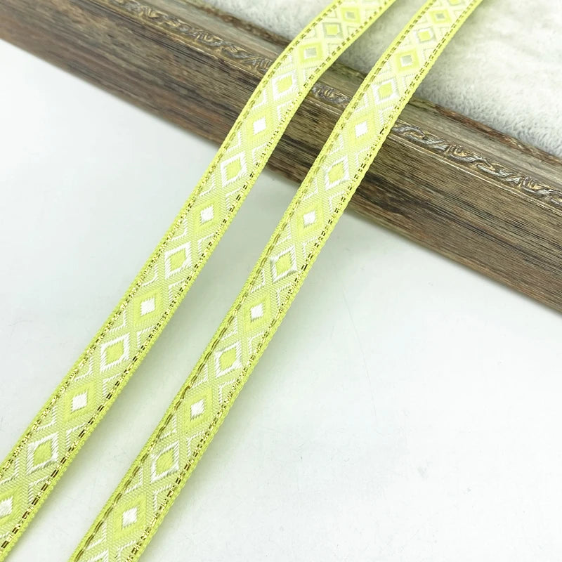 Lace Trim, Vintage Ethnic Lace Tape 2 Yards, 13mm Wide for Sewing, DIY Crafts, Lace Projects, Scrapbooking, Floral Tape - 09