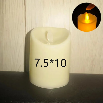 Flameless Flickering LED Candles Light Flameless Candles Battery Powered Candles for Wedding Decor Birthday Party Supplies Wa