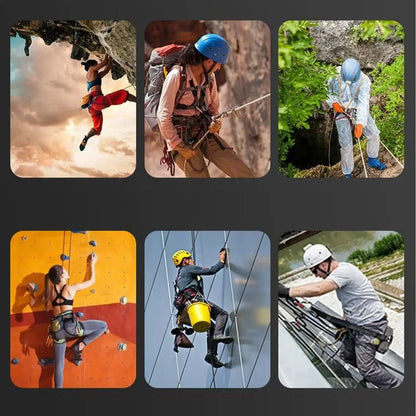 Rock Climbing Harness Lightweight & Ventilated for Sport Climbing Rappelling, UIAA/CE Certified, Adjustable Leg Loops