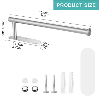Adhesive Toilet Paper Holder Stainless Steel Tissue Hanger Waterproof Toilet Paper Stand Bathroom Accessories Paper Towels Ho
