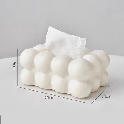 Cloud Design Tissue Box Living Room Coffee Table Towel Dispenser Desktop Paper Storage Holder Kitchen Decor Car Tissue Organi