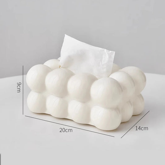 Cloud Design Tissue Box Living Room Coffee Table Towel Dispenser Desktop Paper Storage Holder Kitchen Decor Car Tissue Organi