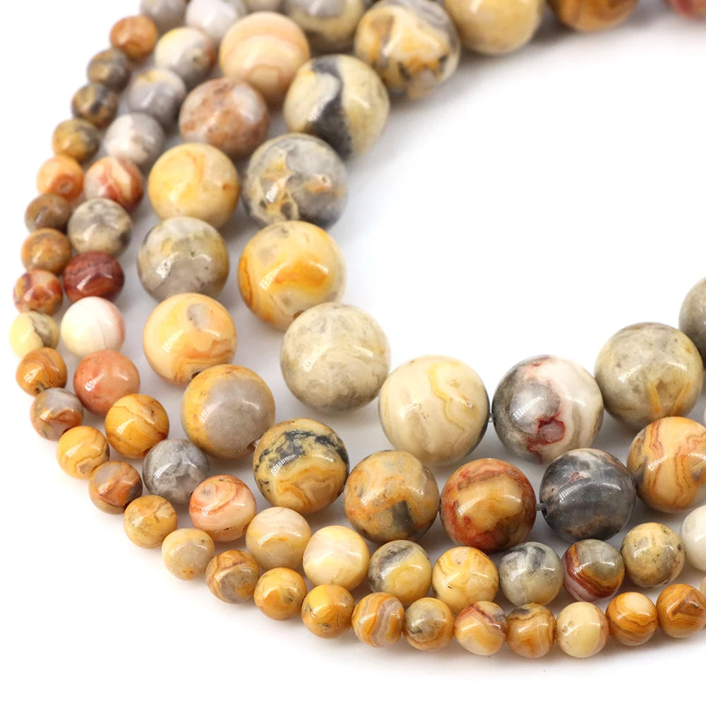 Natural Stone Beads Blue Tiger Eye Crystal Amethyst Rose Quartz Gemstone Bead for Jewelry Making Bracelet Necklace 4/6/8/10MM