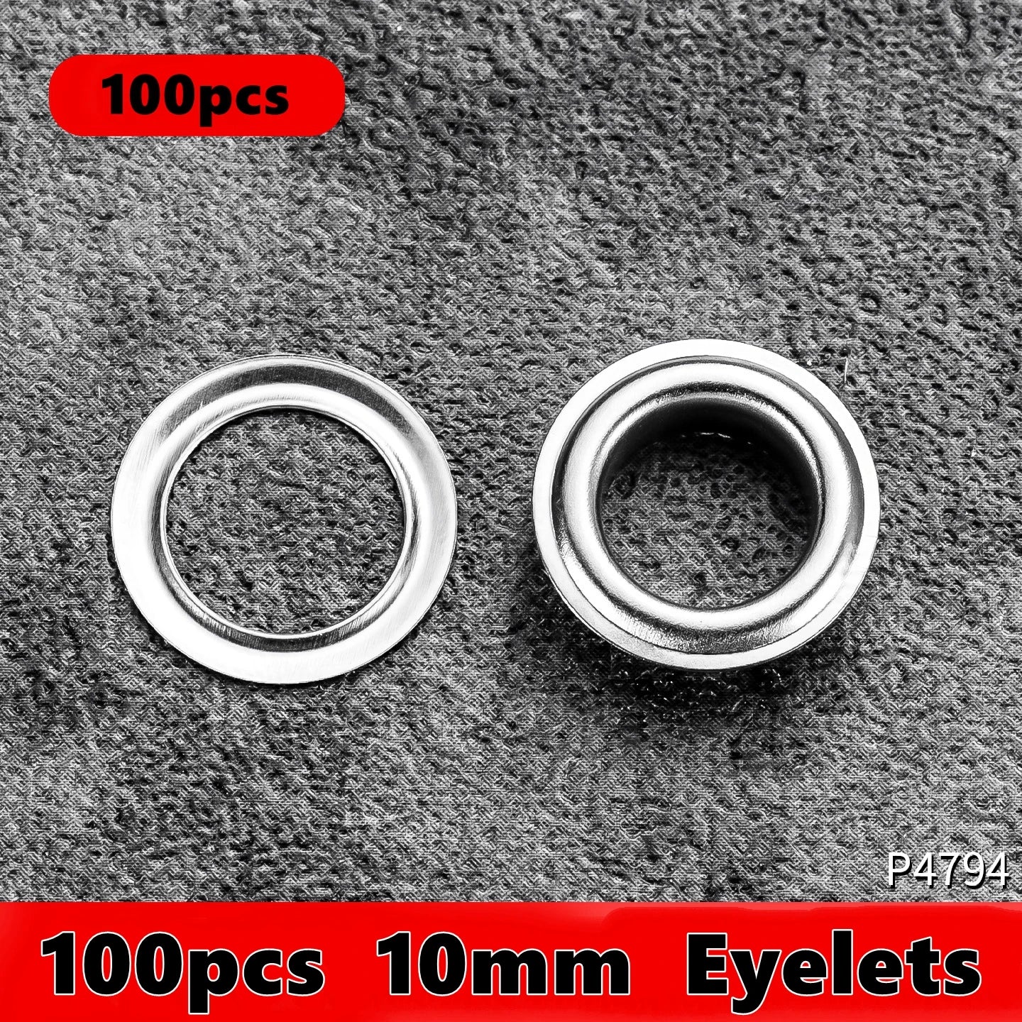 6mm / 10mm Eyelet Pliers Kit Tools Portable Hand Press Metal Grommet Hole Punch Plier for Leather Canvas Clothing DIY Tarp Ri