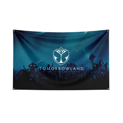 Tomorrowland Festival Flag Polyester Digital Printing Electronic Music Banner